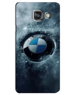 Чехол для Samsung Galaxy A3 2016 (A3100, A310F) с картинкой «Логотип BMW — лед»