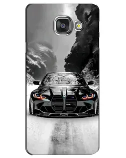 Чехол для Samsung Galaxy A3 2016 (A3100, A310F) с картинкой «BMW — акварельный дрифт»