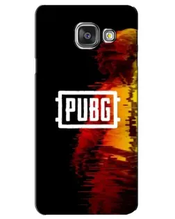 Чехол для Samsung Galaxy A3 2016 (A3100, A310F) с картинкой «Яркий логотип PUBG»