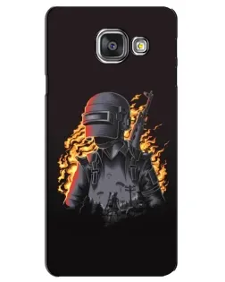 Чехол для Samsung Galaxy A3 2016 (A3100, A310F) с картинкой «PUBG — огненный силуэт» Чехол для Samsung Galaxy A3 2016 (A3100, A310F) с картинкой «PUBG — огненный силуэт»