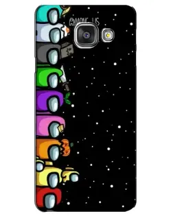 Чехол для Samsung Galaxy A3 2016 (A3100, A310F) с картинкой «Команда Among Us» Чехол для Samsung Galaxy A3 2016 (A3100, A310F) с картинкой «Команда Among Us»