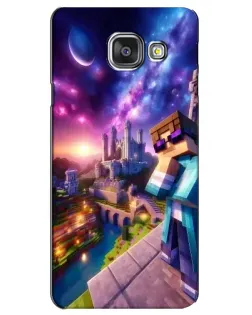 Чехол для Samsung Galaxy A3 2016 (A3100, A310F) с картинкой «Стив и космос»