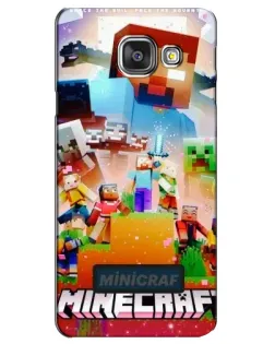 Чехол для Samsung Galaxy A3 2016 (A3100, A310F) с картинкой «Minecraft герои игры»