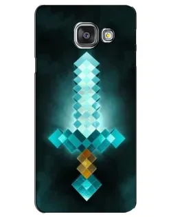 Чехол для Samsung Galaxy A3 2016 (A3100, A310F) с картинкой «Алмазный меч неон»