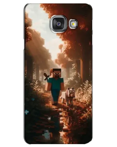Чехол для Samsung Galaxy A3 2016 (A3100, A310F) с картинкой «Стив в лесу»