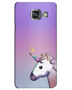 Чехол для Samsung Galaxy A3 2016 (A3100, A310F) с картинкой «Единорог градиент»
