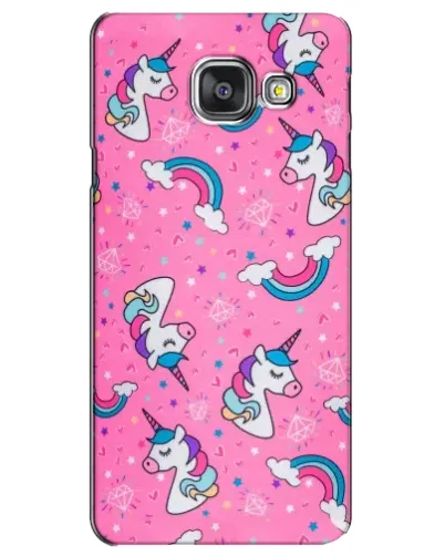 Чехол для Samsung Galaxy A3 2016 (A3100, A310F) с картинкой «Unicorn паттерн розовый» Чехол для Samsung Galaxy A3 2016 (A3100, A310F) с картинкой «Unicorn паттерн розовый»