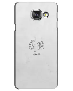 Чехол для Samsung Galaxy A3 2016 (A3100, A310F) с картинкой «Иоанна 3:16 Крест» Чехол для Samsung Galaxy A3 2016 (A3100, A310F) с картинкой «Иоанна 3:16 Крест»