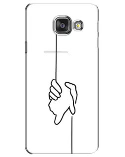 Чехол для Samsung Galaxy A3 2016 (A3100, A310F) с картинкой «Рука держит» Чехол для Samsung Galaxy A3 2016 (A3100, A310F) с картинкой «Рука держит»