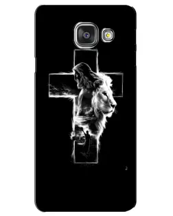 Чехол для Samsung Galaxy A3 2016 (A3100, A310F) с картинкой «Сияющий крест Jesus»