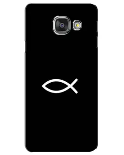 Чехол для Samsung Galaxy A3 2016 (A3100, A310F) с картинкой «Символ рыбы Jesus»