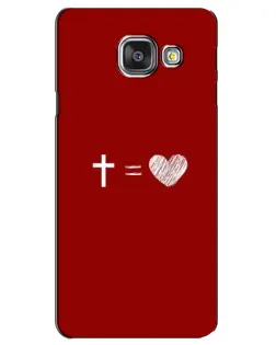Чехол для Samsung Galaxy A3 2016 (A3100, A310F) с картинкой «Уравнение любви»