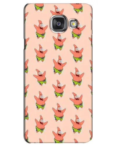 Чехол для Samsung Galaxy A3 2016 (A3100, A310F) с картинкой «Патрик Стар паттерн»