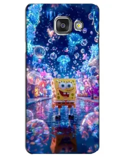 Чехол для Samsung Galaxy A3 2016 (A3100, A310F) с картинкой «Неоновый океан»