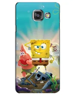 Чехол для Samsung Galaxy A3 2016 (A3100, A310F) с картинкой «Спанч Боб победитель»