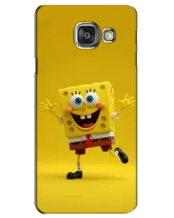 Чехол для Samsung Galaxy A3 2016 (A3100, A310F) с картинкой «Позитивный Губка Боб»