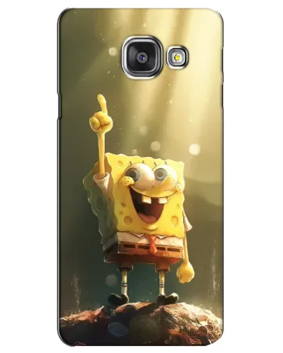 Чехол для Samsung Galaxy A3 2016 (A3100, A310F) с картинкой «Сияющий Спанч Боб»