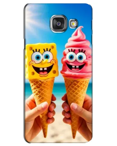 Чехол для Samsung Galaxy A3 2016 (A3100, A310F) с картинкой «Спанч Боб мороженое»