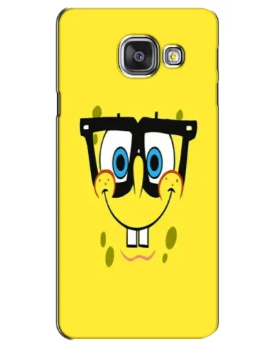 Чехол для Samsung Galaxy A3 2016 (A3100, A310F) с картинкой «Минималистичный Спанч Боб» Чехол для Samsung Galaxy A3 2016 (A3100, A310F) с картинкой «Минималистичный Спанч Боб»
