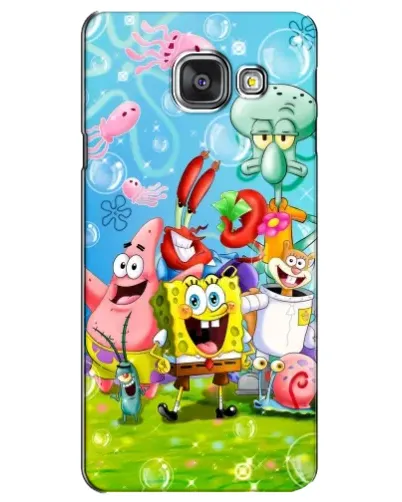 Чехол для Samsung Galaxy A3 2016 (A3100, A310F) с картинкой «Губка Боб и друзья» Чехол для Samsung Galaxy A3 2016 (A3100, A310F) с картинкой «Губка Боб и друзья»