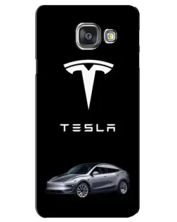 Чохол для Samsung Galaxy A3 2016 (A3100, A310F) з картинкою «Tesla Model Y»