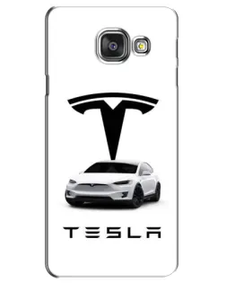 Чохол для Samsung Galaxy A3 2016 (A3100, A310F) з картинкою «Tesla White Style»