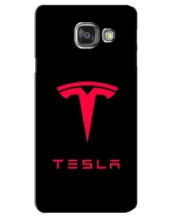 Чохол для Samsung Galaxy A3 2016 (A3100, A310F) з картинкою «Tesla Red Logo»