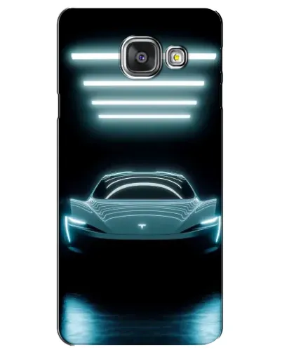 Чехол для Samsung Galaxy A3 2016 (A3100, A310F) с картинкой «Tesla в неоне» Чехол для Samsung Galaxy A3 2016 (A3100, A310F) с картинкой «Tesla в неоне»