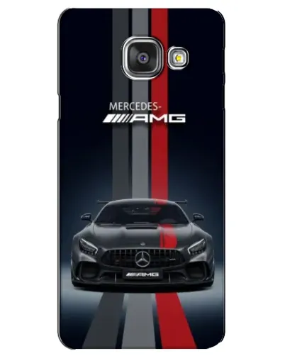 Чехол для Samsung Galaxy A3 2016 (A3100, A310F) с картинкой «Mercedes — белый карбон»