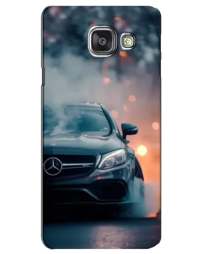 Чехол для Samsung Galaxy A3 2016 (A3100, A310F) с картинкой «Mercedes — ночной город»