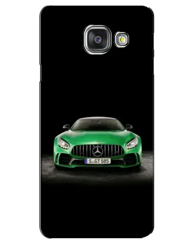Чехол для Samsung Galaxy A3 2016 (A3100, A310F) с картинкой «Mercedes — неоновый лого»