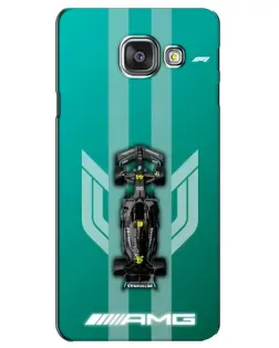 Чехол для Samsung Galaxy A3 2016 (A3100, A310F) с картинкой «Mercedes AMG Petronas»