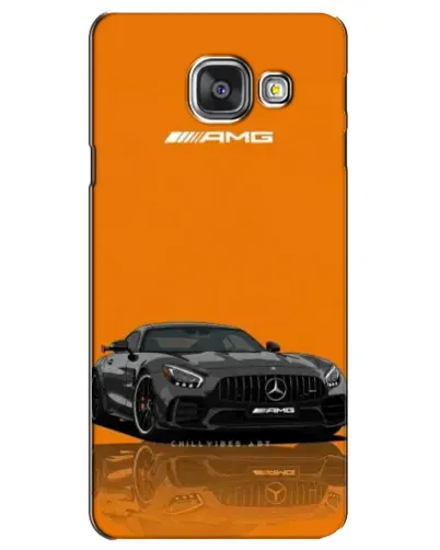 Чехол для Samsung Galaxy A3 2016 (A3100, A310F) с картинкой «Оранжевый Mercedes AMG»