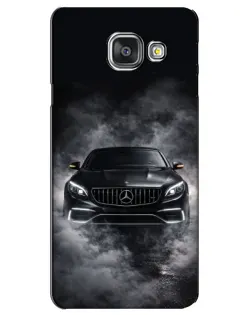 Чехол для Samsung Galaxy A3 2016 (A3100, A310F) с картинкой «Mercedes в дыму»