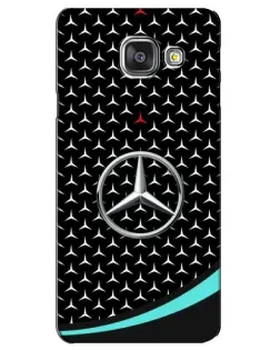 Чехол для Samsung Galaxy A3 2016 (A3100, A310F) с картинкой «Mercedes — бирюзовый акцент»
