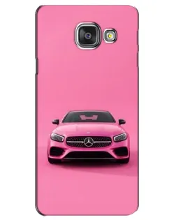 Чехол для Samsung Galaxy A3 2016 (A3100, A310F) с картинкой «Розовый Mercedes AMG»