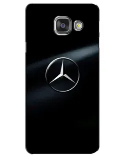 Чехол для Samsung Galaxy A3 2016 (A3100, A310F) с картинкой «Mercedes на металле»