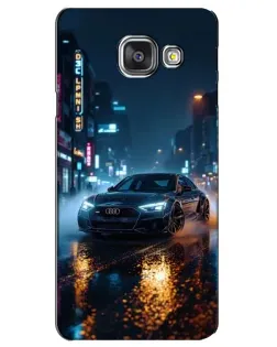 Чехол для Samsung Galaxy A3 2016 (A3100, A310F) с картинкой «Ночной город и Audi»