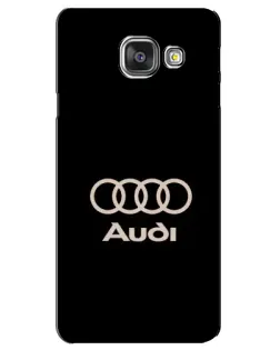 Чехол для Samsung Galaxy A3 2016 (A3100, A310F) с картинкой «Audi — золотой логотип»