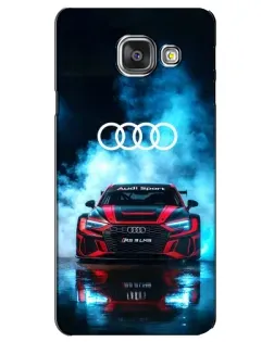 Чехол для Samsung Galaxy A3 2016 (A3100, A310F) с картинкой «Audi Sport — неон»
