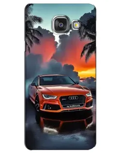 Чехол для Samsung Galaxy A3 2016 (A3100, A310F) с картинкой «Audi — закат»