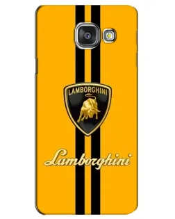 Чехол для Samsung Galaxy A3 2016 (A3100, A310F) с картинкой «Lamborghini Stripe желтый»
