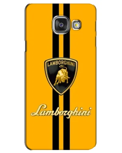 Чехол для Samsung Galaxy A3 2016 (A3100, A310F) с картинкой «Lamborghini Stripe желтый»