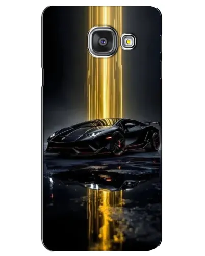 Чехол для Samsung Galaxy A3 2016 (A3100, A310F) с картинкой «Ночной Lamborghini драйв»