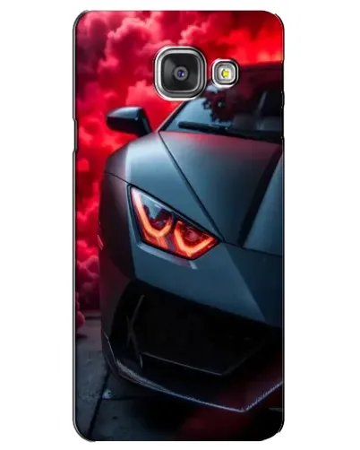 Чехол для Samsung Galaxy A3 2016 (A3100, A310F) с картинкой «Lamborghini красное сияние»