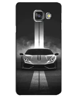Чехол для Samsung Galaxy A3 2016 (A3100, A310F) с картинкой «Lamborghini симметрия дорог»