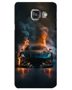 Чехол для Samsung Galaxy A3 2016 (A3100, A310F) с картинкой «Lamborghini дымная эстетика»
