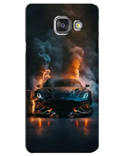 Чехол для Samsung Galaxy A3 2016 (A3100, A310F) с картинкой «Lamborghini дымная эстетика»