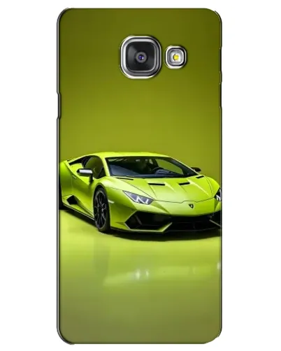 Чехол для Samsung Galaxy A3 2016 (A3100, A310F) с картинкой «Салатовый Lamborghini Huracan»