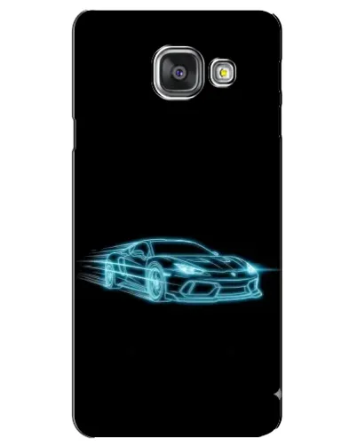 Чехол для Samsung Galaxy A3 2016 (A3100, A310F) с картинкой «Неоновый контур Lamborghini»
